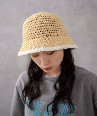 WEGO クロシェ編みハット 柄1