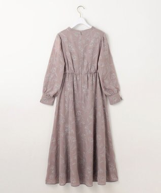 ANY SIS 【Lily Calin】ラインエンブロイダリー ドレス ピンク