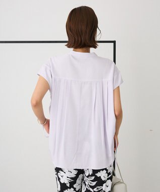 CRAFT STANDARD BOUTIQUE バンドカラーサイドドロストシャツ Light Purple