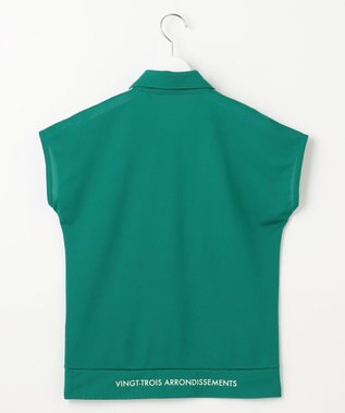 23区GOLF 【WOMEN】【吸水速乾/UVカット】メッシュフレンチポロシャツ パイングリーン系