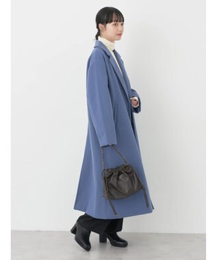 earth music&ecology チェスターコート（無地） Blue