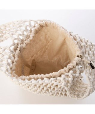 UNBILLION カシュカシュ cachecache / マクラメ2wayチェーンショルダー アイボリー