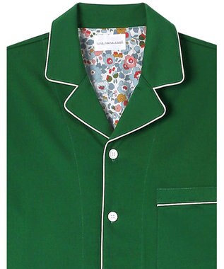 une nana cool 【綿100％】やわらか天竺メンズパジャマ　ＭＡＤＥ　ＷＩＴＨ　ＬＩＢＥＲＴＹ　ＦＡＢＲＩＣ GR