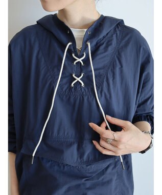 AMERICAN HOLIC ポケッタブル撥水加工アノラックパーカー Navy