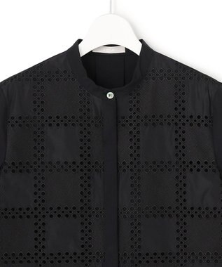 ICB L 【先行予約・WEB限定】レースコンビクロップドシャツ ブラック