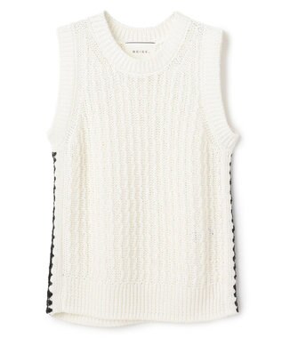 BEIGE， ATACAM / テープヤーン ノースリーブニット Ecru