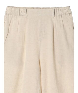 earth music&ecology 綿麻キャンブリッククロップドパンツ Beige