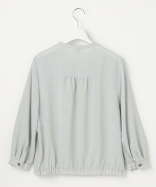 J.PRESS LADIES L 【WEB限定・洗える】ボイルドワッシャー ブルゾン ライトグレー系