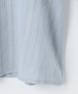 組曲 ドビーストライプ ブラウス サックスブルー系