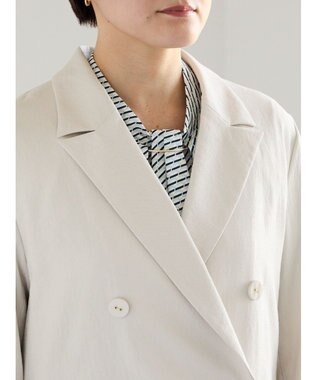 Te chichi リネンMIXロングスリーブジャケット アイボリー