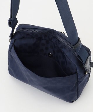 Y'SACCS 【ムック本掲載】Polka Dots スクエアポシェット ネイビー