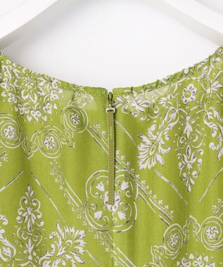 自由区 S 【カタログ掲載】ロータスタイルプリント ワンピース ピスタチオ