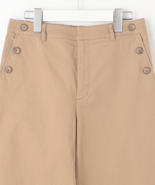 J.PRESS LADIES 【洗える】20チノストレッチ ワイドパンツ ベージュ系