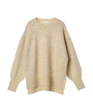 Green Parks ラメ糸ミックスニットプルオーバー Yellow