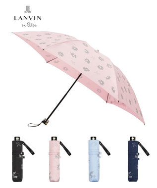 雨傘】ランバン オン ブルー(LANVIN en Bleu) 花柄 グリッター ラメ
