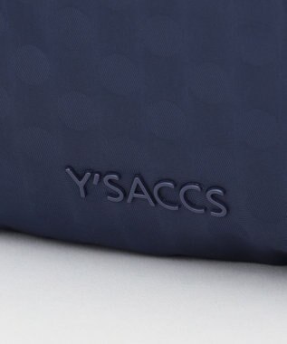 Y'SACCS 【ムック本掲載】Polka Dots スクエアポシェット ネイビー