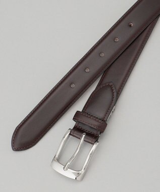 GOTAIRIKU 定番【アノネイ社】日本製 ボックスカーフ ドレスベルト（24年モデル） ダークブラウン系