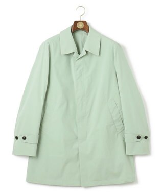 J.PRESS MEN 【ビジネス対応可】【撥水加工 / ウォッシャブル可】テクニカルライトポプリン ドレスカーコート ライトグリーン系