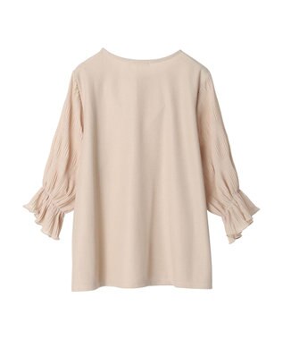 Green Parks マジョリカドッキング７分袖プルオーバー Light Beige