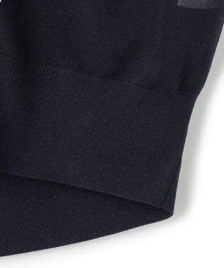 23区 L 【先行予約/WEB&一部店舗限定カラーあり】シャイニーシアー ドルマンスリーブ カーディガン [WEB&一部店舗限定]ネイビー系