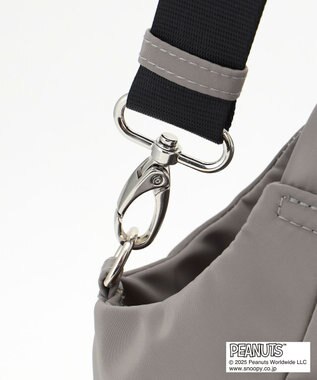 Y'SACCS SNOOPYデザイン　ギャザー2wayミニトート グレー
