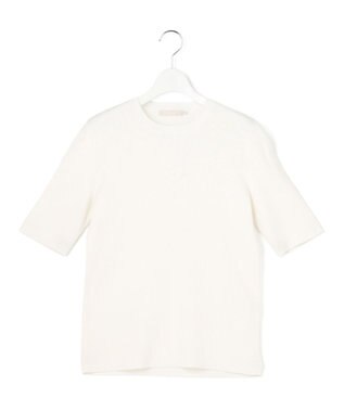 ICB L オーガニックコットン リブニット オフホワイト