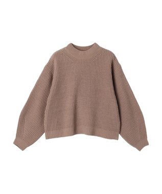 earth music&ecology マットベロアモールプルオーバー Mocha