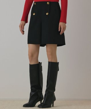 GRACE CONTINENTAL ダブルボタンショートパンツ ブラック