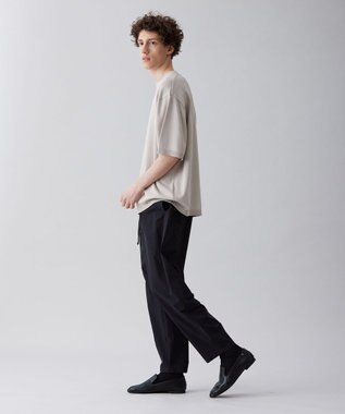 UNFILO MENS 【接触冷感】イージーケア ニット半袖Ｔシャツ [23年春夏商品] アイボリー