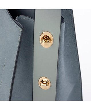 UNBILLION カシュカシュ cachechche / 横ヒネリインバッグセットファーハンドル ブルー