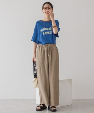 AMERICAN HOLIC ロゴ入りヴィンテージ半袖プルオーバー Blue