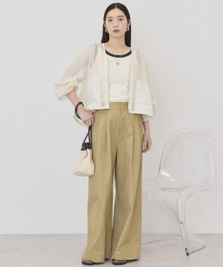AMERICAN HOLIC メッシュ異素材ブルゾン Ivory