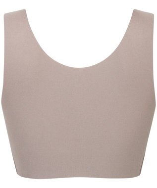 Wing ノンワイヤーブラ 【綿の贅沢】 綿混素材 ラクなのにきれい ハーフトップ KB1031 ウイング／ワコール ブラウン