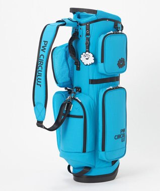 PW CIRCULUS 【UNISEX】デタッチャブル キャディバッグ シボ感のあるナイロンワッシャー素材 スカイブルー系