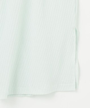 自由区 【アンサンブル対応・洗える】ハンディ カーディガン ロング丈 サックス