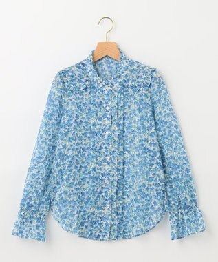 組曲 【23SS】ヴィンテージフラワープリント ブラウス ブルー系5
