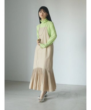 Green Parks ａ．裾プリーツキャミワンピース Beige