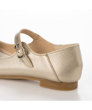 ing 【WEB限定】メリージェーンフラットシューズ ゴールド