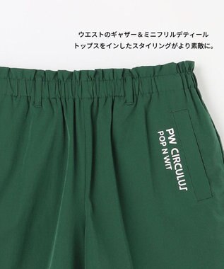 PW CIRCULUS 【WOMEN】ギャザリングショーツ ゴルフウェア レディース グリーン系