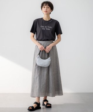 23区 【洗える】カラーロゴ Tシャツ グレー系
