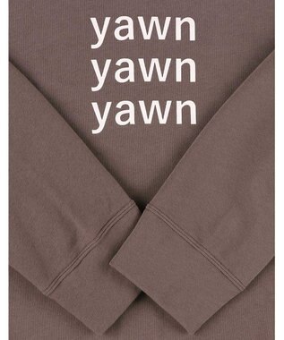 une nana cool 【綿混】あくびのお嬢さんの裏毛フーディーパジャマ ブラウン