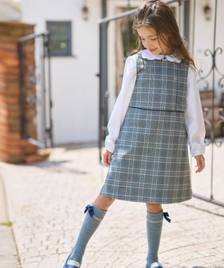 組曲 KIDS 【13-24㎝】ローゲージ ハイソックス グレー系