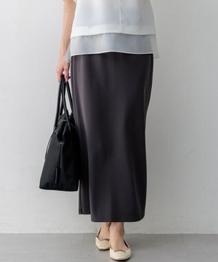 23区 【先行予約】ダブルフェイスジャージー Iラインスカート