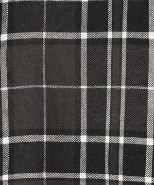 ICB 【洗える】コットンカポックチェック シャツ ネイビー系チェック柄