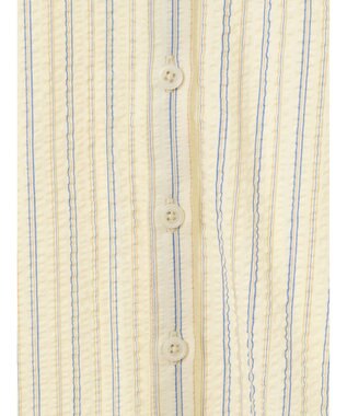 earth music&ecology ミニパフショートスリーブブラウス Sax