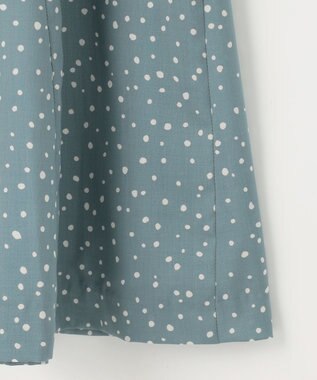 J.PRESS LADIES S 【洗える・イージーケア】スパンローンランダムドット スカート スモーキーグリーン系5