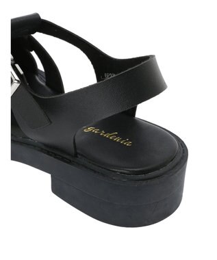 Green Parks ・Ｕｎａ　ｇａｒｄｅｎｉａ　スクエアトゥグルカサンダル Black