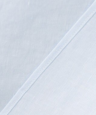 GOTAIRIKU ノルマンディリネン使用【洗える】カッタウェイカラー ソフトリネンシャツ サックスブルー系