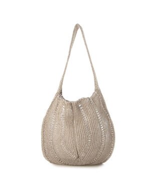 UNBILLION カシュカシュ cachecache / ラメ糸ラウンドセミショルダー