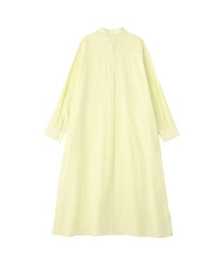 Green Parks ＵＶカットシャツワンピース Stripe Yellow